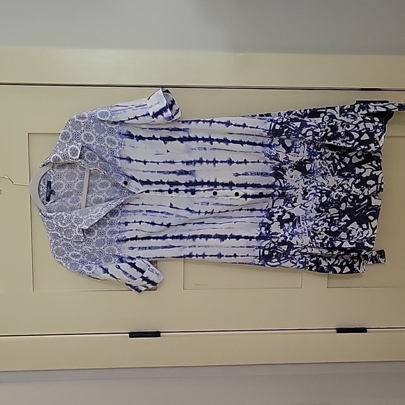 Peter Som Belted Button Down Shirt Dress - Picture 1 of 3